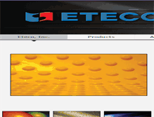 Tablet Screenshot of etecoinc.com